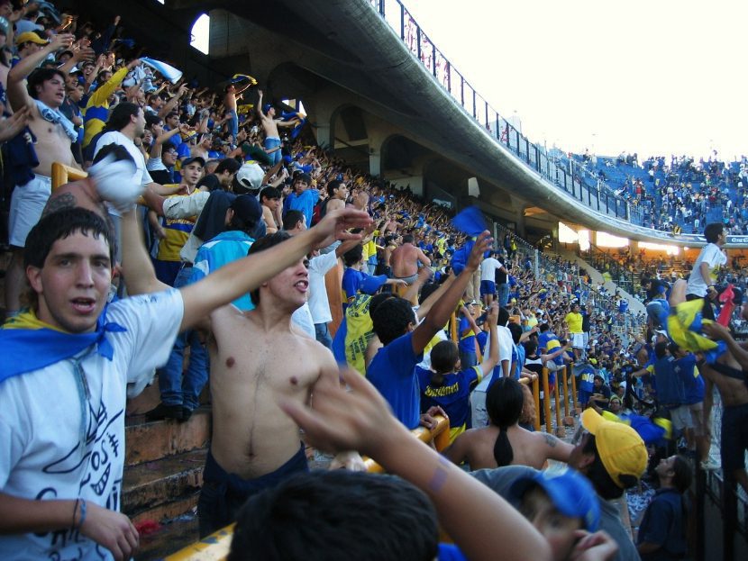 Fans view in stadium with Boca Juniors tickets