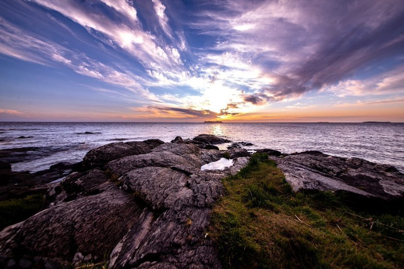 View from beach in Colonia del Sacramento, Uruguay. One of the best destinations near Argentina