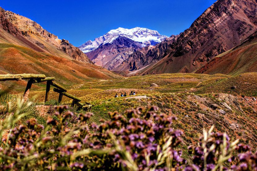 Valley view of Aconcagua from Mendoza, one of the best places to visit in Argentina