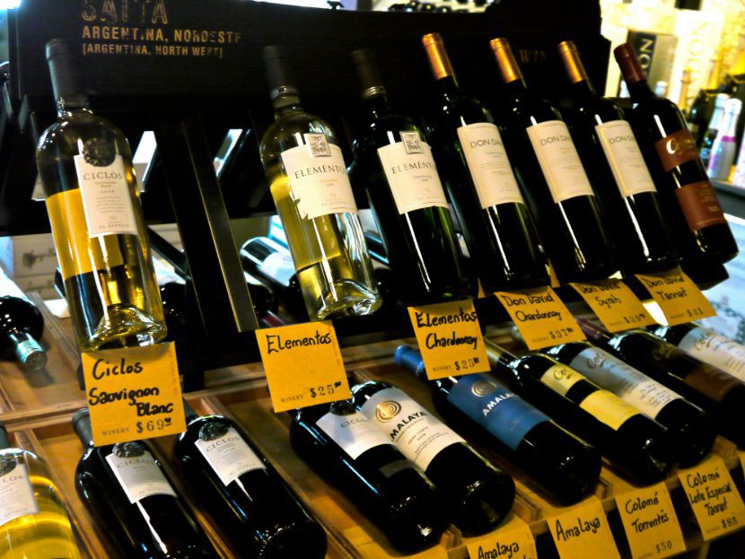 wines for sale in Buenos Aires, Argentina in Palermo Soho. See on wine tour and other things to do in Argentina