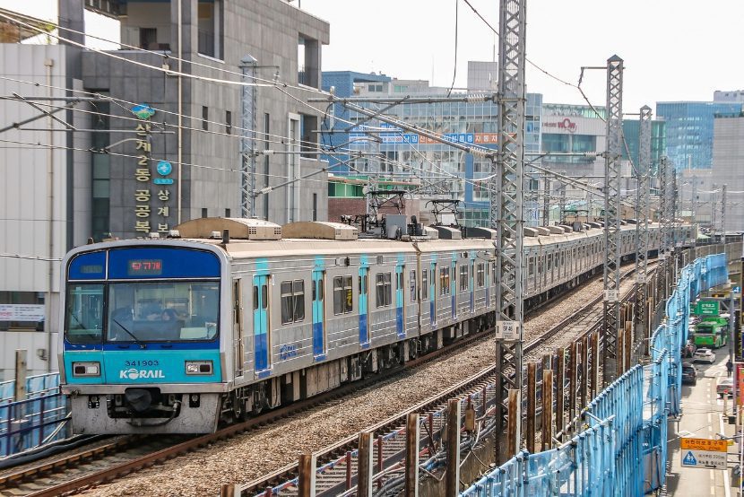 South Korean subway train in Seoul