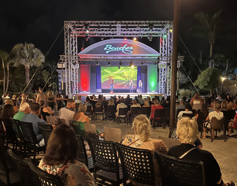 Beaches Turks and Caicos show on stage