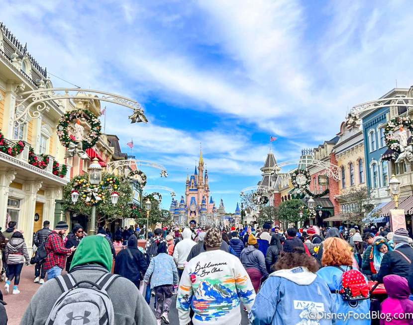 winter clothes in December at Disney World